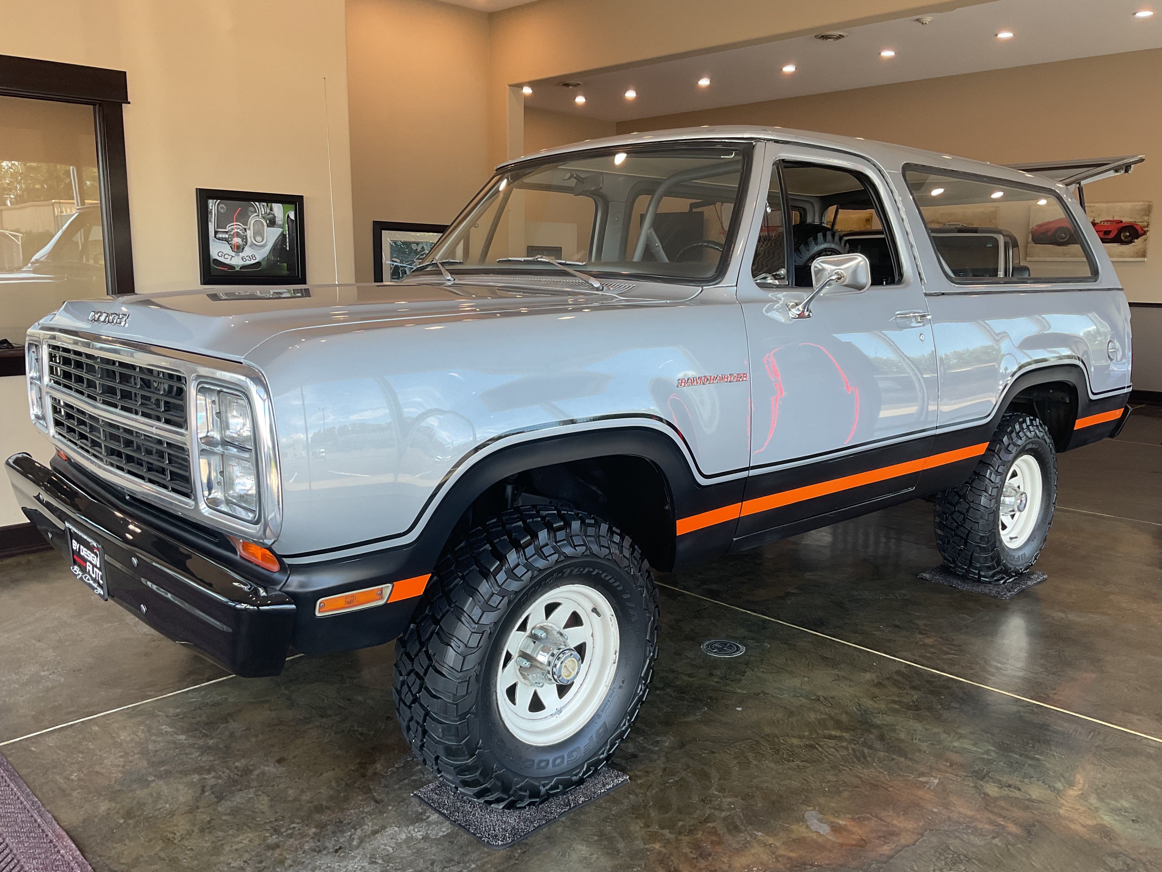 1980 Dodge Ramcharger 4WD AW1 in Silver — front three-quarter view